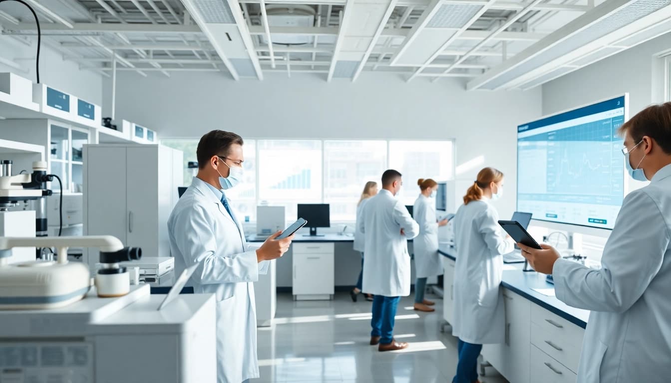 Entwicklung von digitalen Loesungen in einem innovativen Laborumfeld mit aktiven Wissenschaftlern.