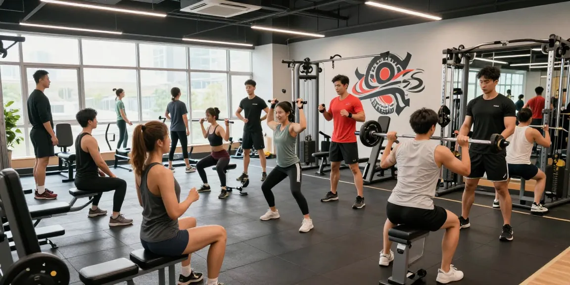 Anabolika Shop Deutschland - Bodybuilder trainieren in einem modernen Fitnessstudio.