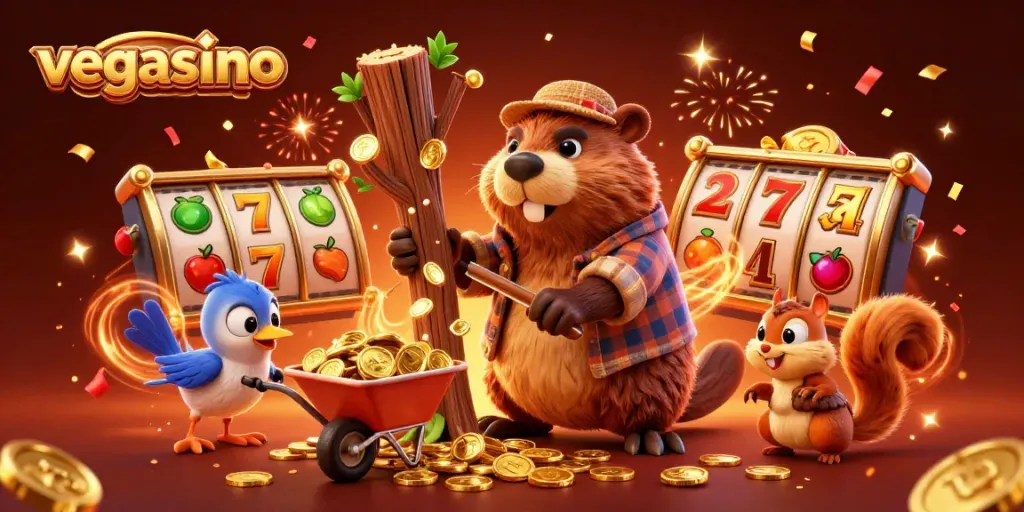 Experience exciting gameplay at vegasino with vibrant characters and dynamic casino elements.