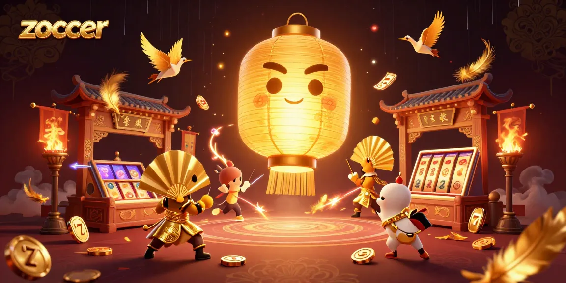 Experience thrilling gambling action with Zoccer in a vibrant casino scene filled with golden elements.