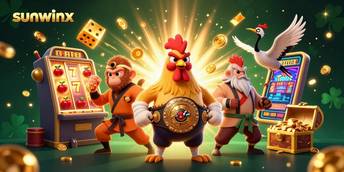 Immerse in sunwinx's exciting gameplay with a vibrant casino scene featuring colorful characters and jackpot elements.